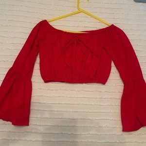 Summer long sleeve crop top